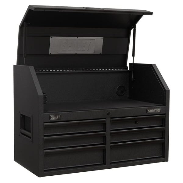 Superline PRO(R) Black Edition Topchest with 6 Soft Close Drawers & Power Bar 910mm