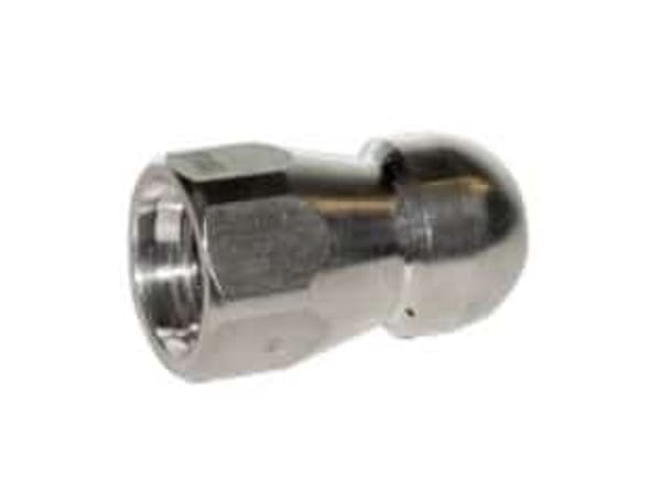 Triace 1/4" 045 Drain Nozzle with 3 rear and 1 forward jets for power washers.