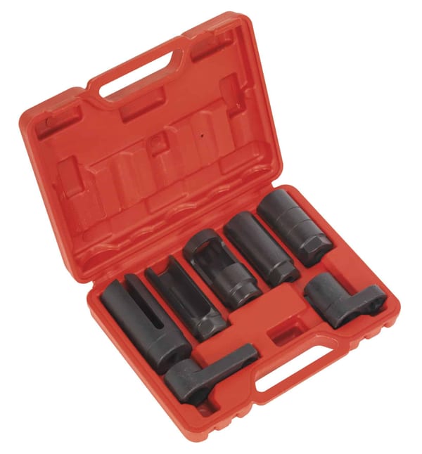 Oxygen Sensor Socket Set 3/8" & 1/2"Sq Drive 7pc