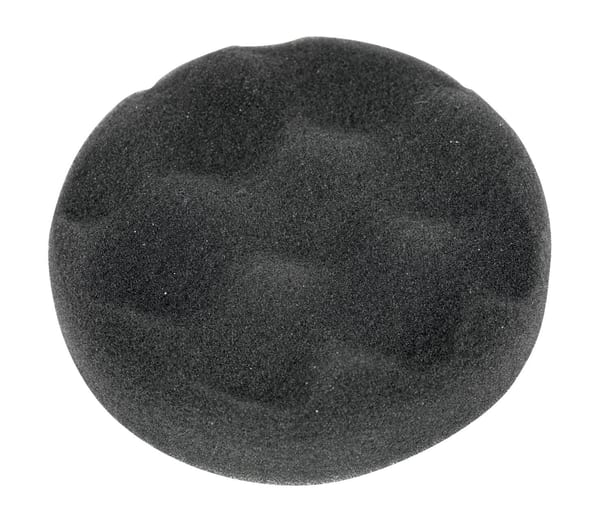 Black soft buffing and polishing foam head Ø80x25mm for power tools.