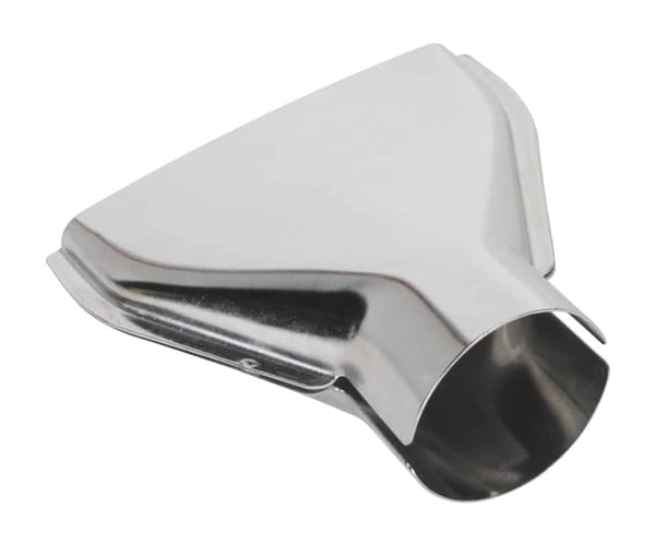 Fish tail nozzle for hot air guns, ideal for precise heating and drying applications.