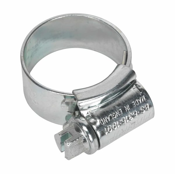 Hi-Grip Zinc Plated Hose Clip Ø14-22mm, Pack of 30 for secure hose fittings.