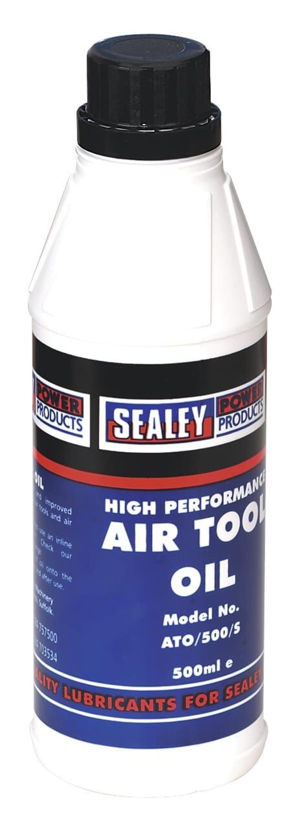 500ml high performance air tool oil for lubricating and maintaining air tools.
