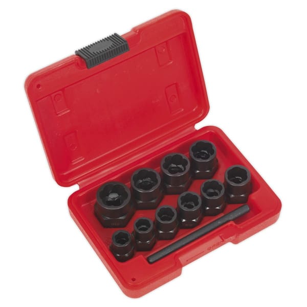 Spanner Type Bolt Extractor Set 3/8"Sq Drive 11pc