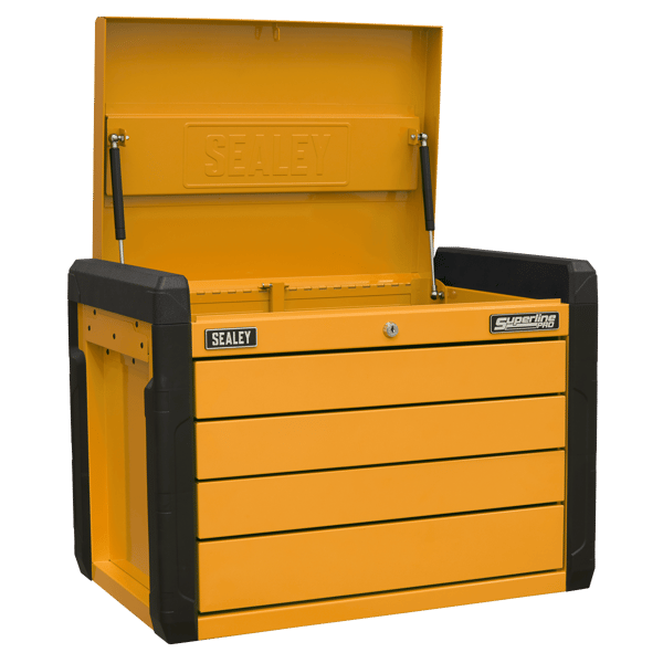 Superline PRO(R) Push-to-Open Topchest 4-Drawer - Orange
