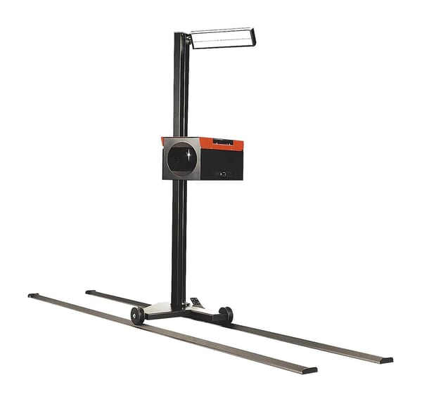 Headlamp Beam Setter with Rails and HGV Aiming Screen for precise vehicle headlight alignment