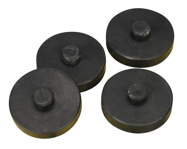 4-piece anti-vibration foot kit for power tools and compressors