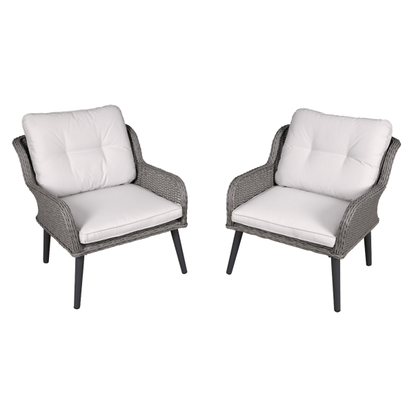 Buxton Rattan Wicker Outdoor Chair Set 2pc
