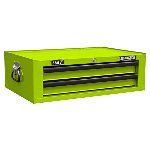 Superline PRO(R) Mid-Box Tool Chest 2 Drawer - Green/Black