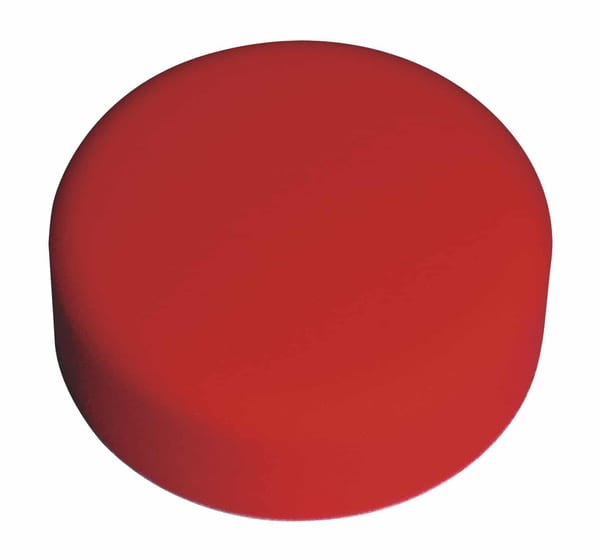 Red ultra soft buffing and polishing foam head Ø150 x 50mm for tools.
