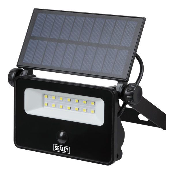 Extra-Slim Solar Floodlight with Wall Bracket 16W SMD LED