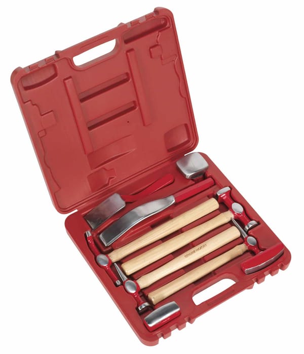 9-piece panel beating set for bodyshop and garage use