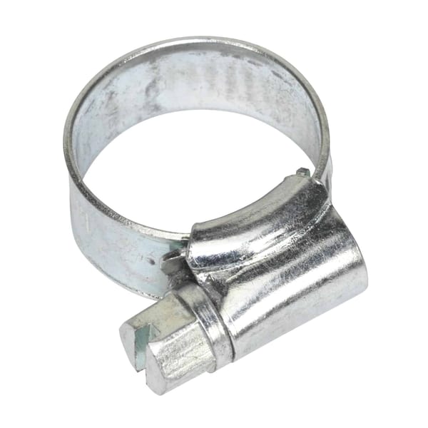 Zinc Plated Hose Clip 8-14mm - Pack of 30