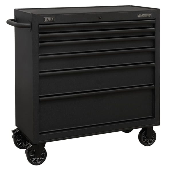 Superline PRO(R) Black Edition Rollcab with 6 Soft Close Drawers 915mm