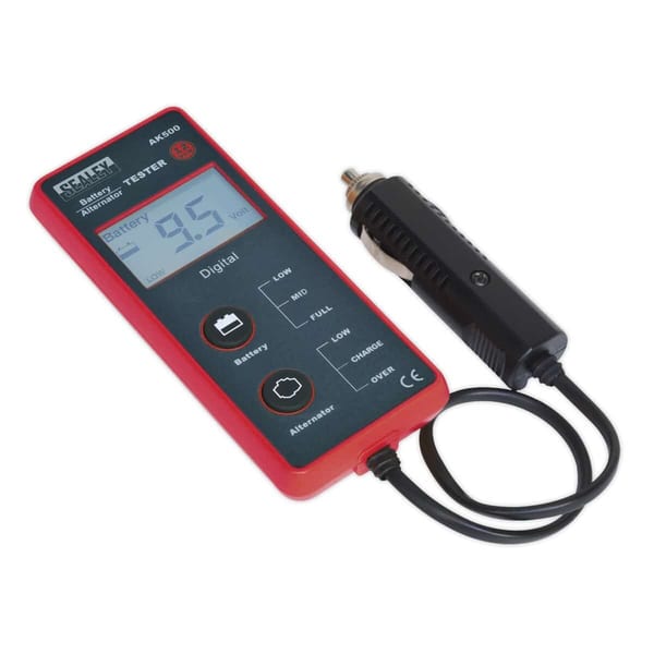 Battery & Alternator Tester with LCD Screen 12V