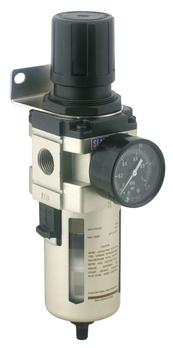 Auto Drain Air Filter/Regulator Max. Airflow 140cfm