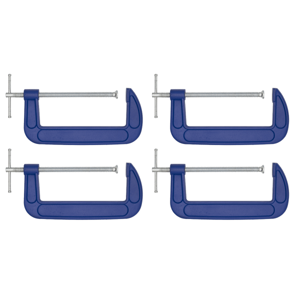 G-Clamp Set 200mm 4pc