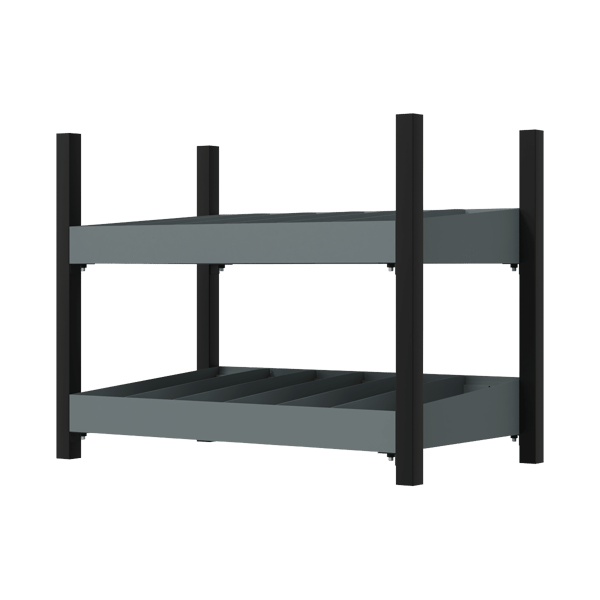 Modular Storage Mid Unit 2 Compartment Shelve 580mm