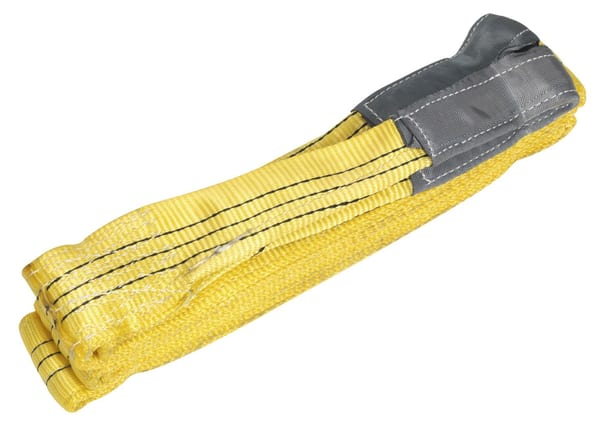Load sling with 3-tonne capacity, 5 meters long, ideal for lifting and towing tasks.