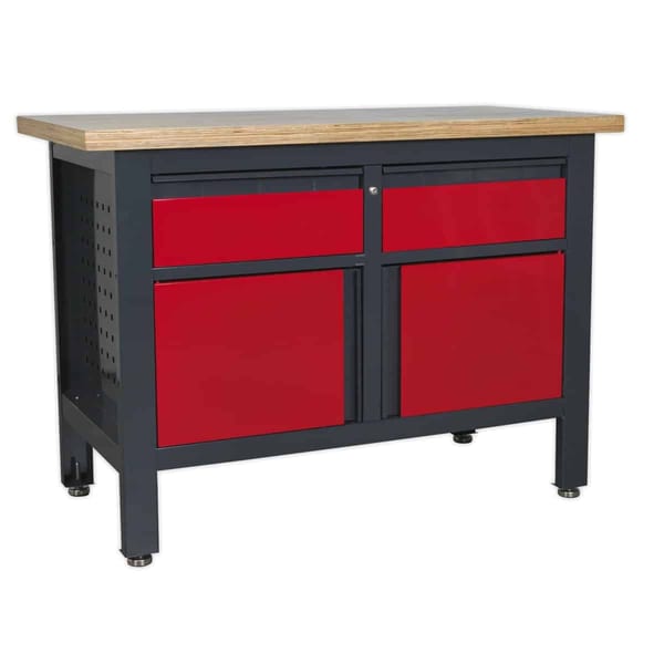 Workbench with 2 Drawers & 2 Cupboards