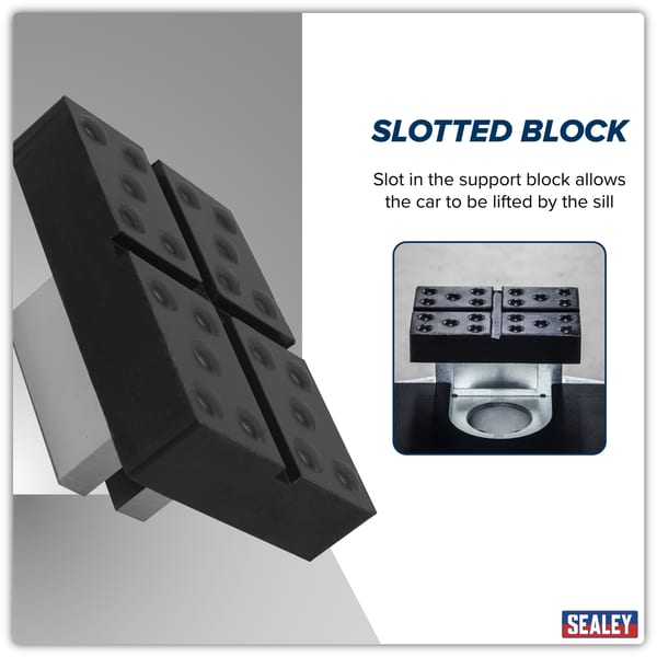 Cross Slotted Rubber Support for Viking Jacking Beams 82mm