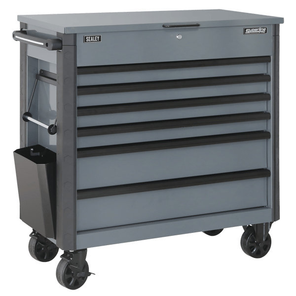 Tool Trolley 6 Drawer - Grey