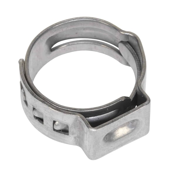 O-Clip Single Ear Ø11.8-13.8mm Hose Clip, 25 pack for reliable fastening.
