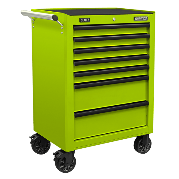 Superline PRO(R) Rollcab 7 Drawer - Green/Black
