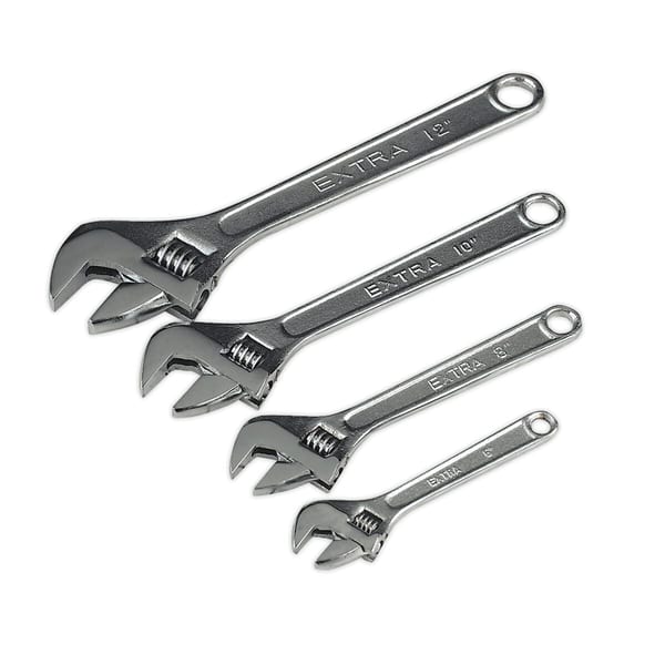 Siegen Adjustable Wrench Set 4pc