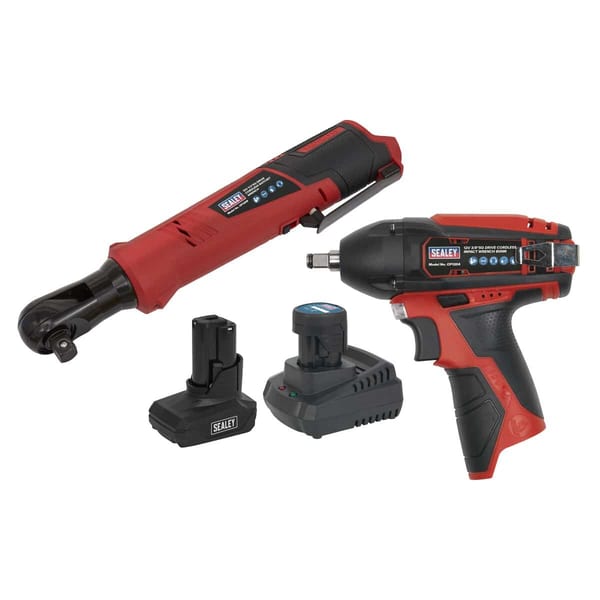 2 x SV12 Series Cordless Power Tool Kit 12V - 2 Batteries