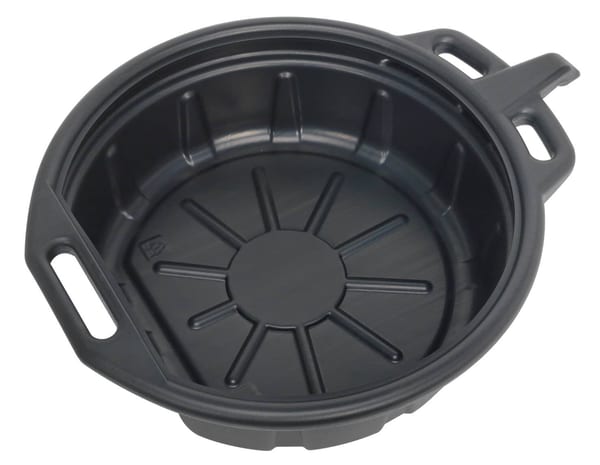 17L oil drain pan for easy fluid collection in garages and workshops