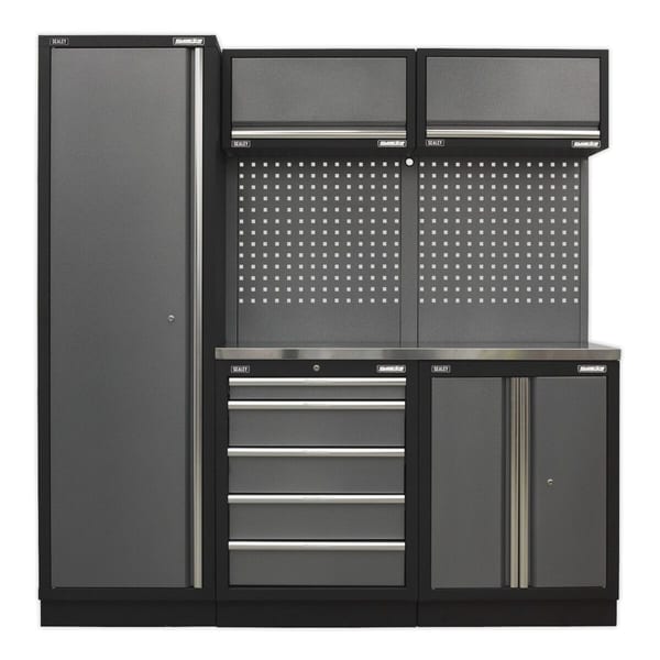 Superline PRO(R) Storage System with Stainless Worktop 1.96m