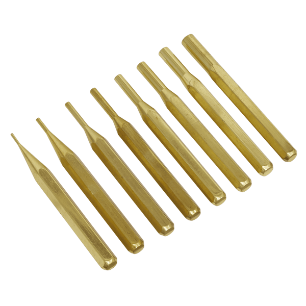 Brass Pin Punch Set 8pc