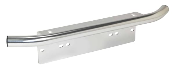 Universal light mounting bracket with bar for numberplate fitting