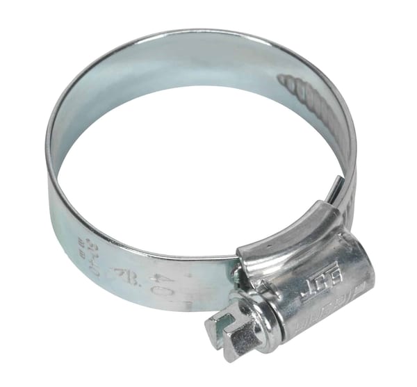 Hi-Grip Zinc Plated Hose Clips Ø30-40mm Pack of 20 for secure hose fastening.