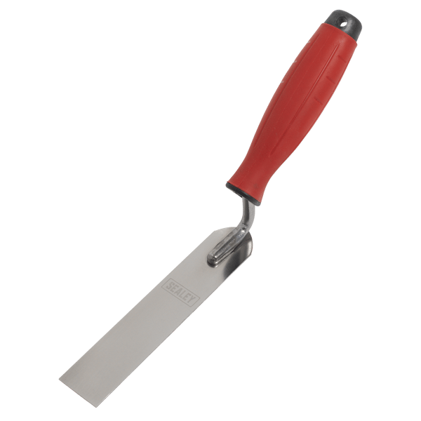 Stainless Steel Finishing Trowel with Rubber Handle 30 x 160mm