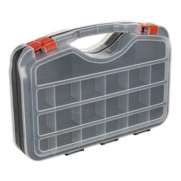 Double-Sided Parts Storage Case 42 Compartment