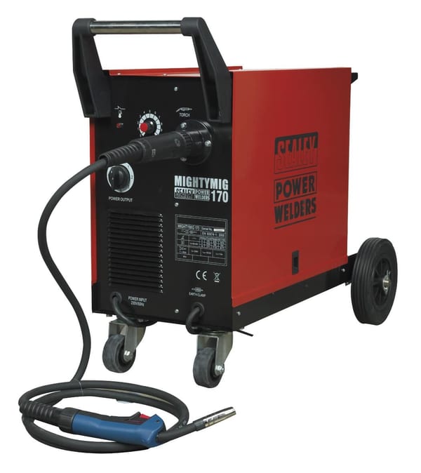Professional 170Amp MIG Welder with Euro Torch for reliable welding