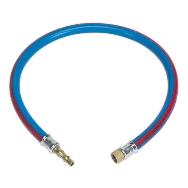 Air Leader Hose 600mm x Ø10mm with Tailpiece & 1/4" BSP Union for compressors and power tools.