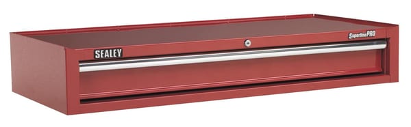Heavy-duty red tool chest with one drawer and ball bearing runners