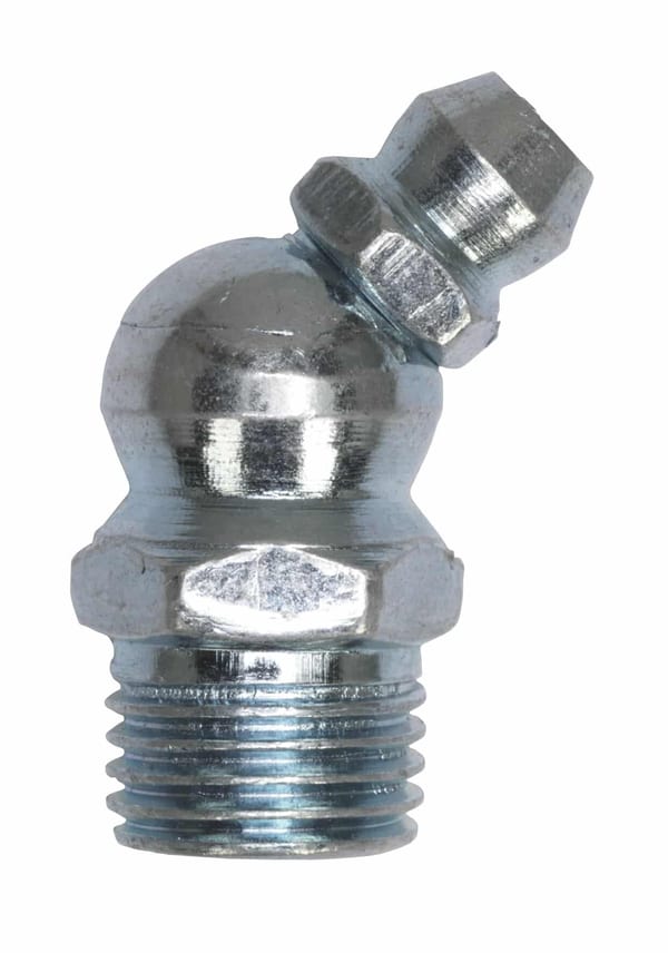 Grease Nipple 45° 10 x 1mm, pack of 25 for easy lubrication.