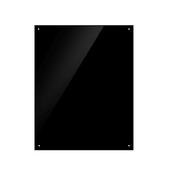 Splashback for Cooker Hoods 60 x 75cm - Black
