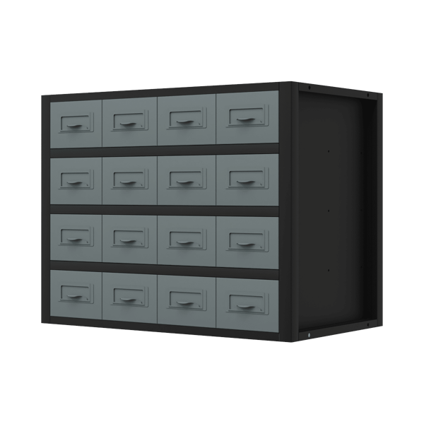 Modular Storage Mid Unit 16 Small Drawers 580mm