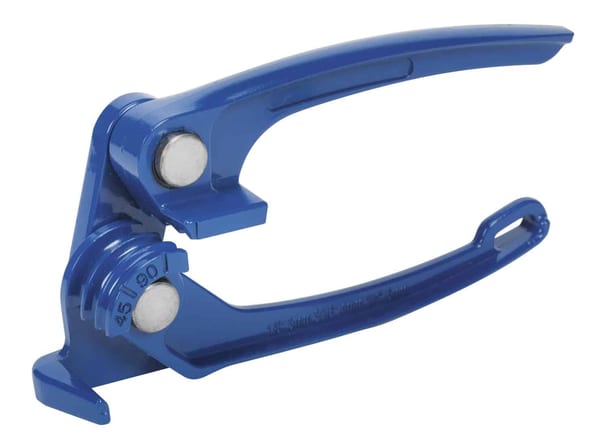 Brake pipe bender tool for precise bending in vehicle service and maintenance.
