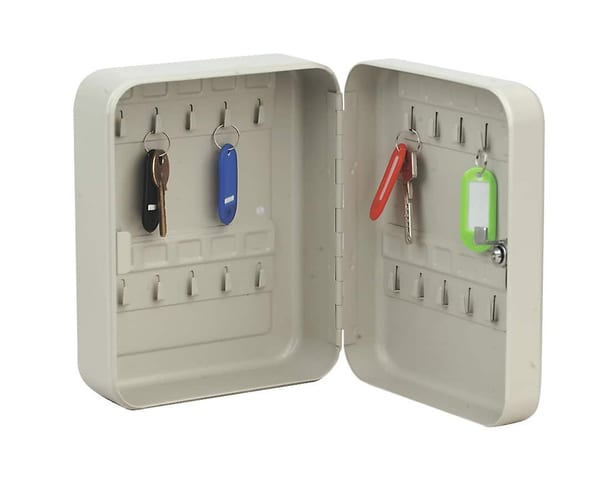Key Cabinet with 20 Key Tags