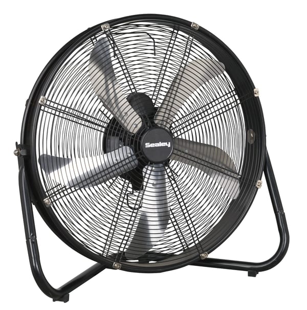 20" industrial high velocity floor fan, 230V, ideal for cooling and ventilation