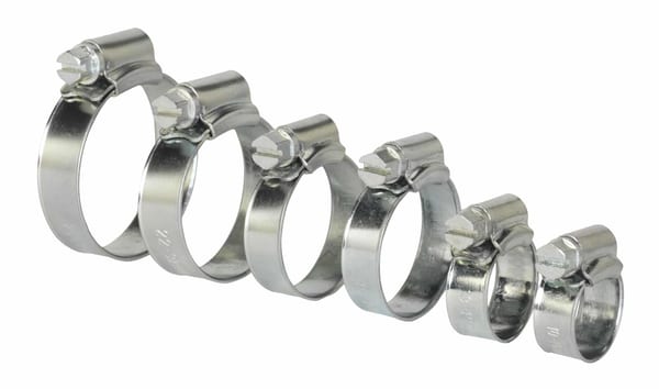 Zinc Plated Hose Clip Assortment 8-29mm 30pc