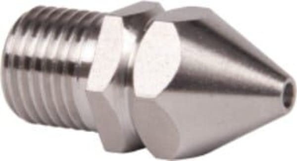 Triace 3/8" 05 Drain Nozzle with 8 rear jets and 1 forward jet for power washers.