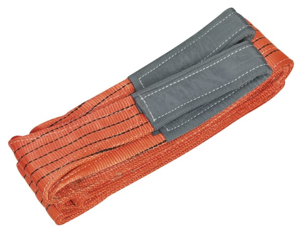 5-ton capacity load sling, 5 meters long, ideal for garage and motoring use.