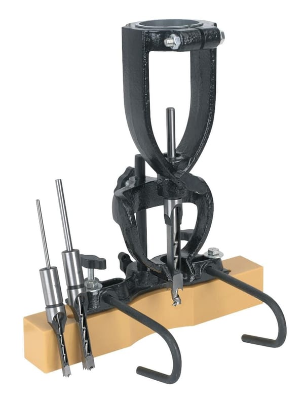 Wood mortising attachment 40-65mm with chisels for pillar drills